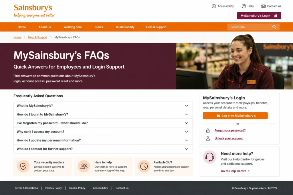 MySainsburys FAQs: Quick Answers for Employees and Login Support