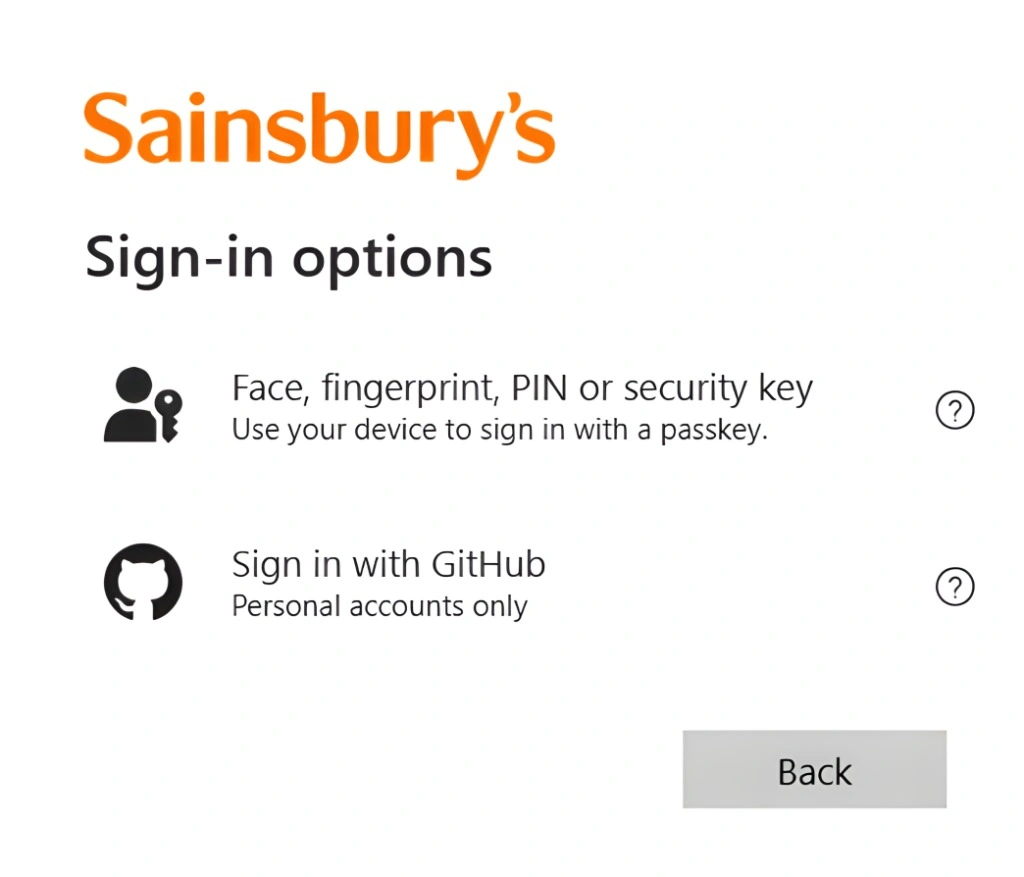 Step 5: Alternative Sign-In Options