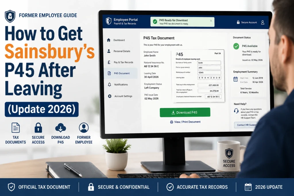 Step by step process to get P45