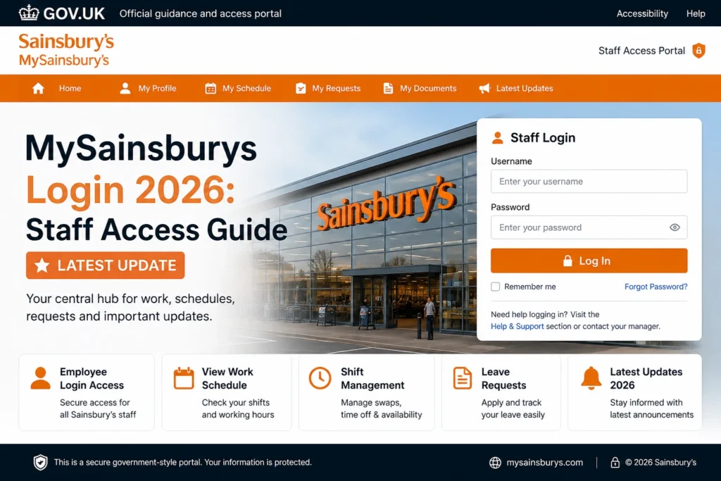 How to Access MySainsburys Login