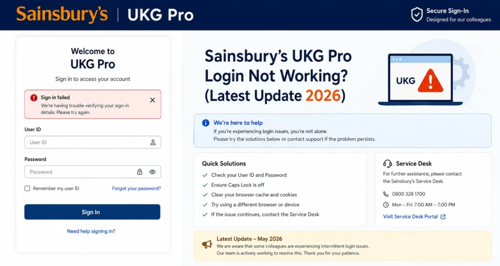 Common UKG Pro Login Problems